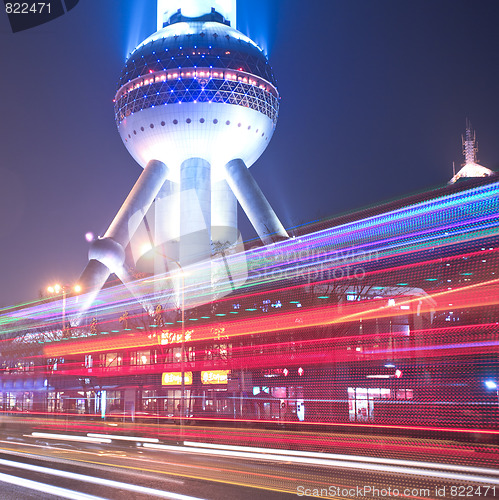 Image of light trails