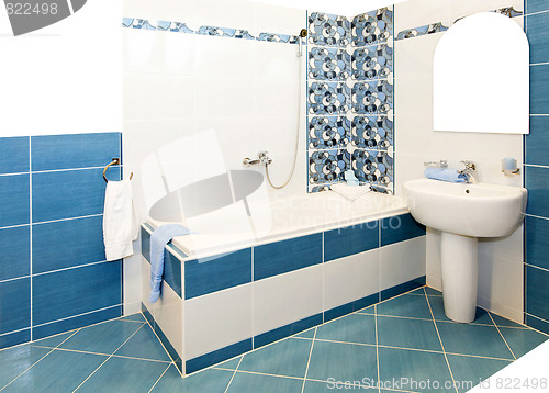 Image of Bathroom blue