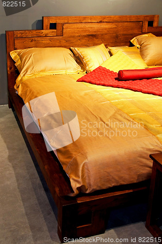 Image of Wooden Bed