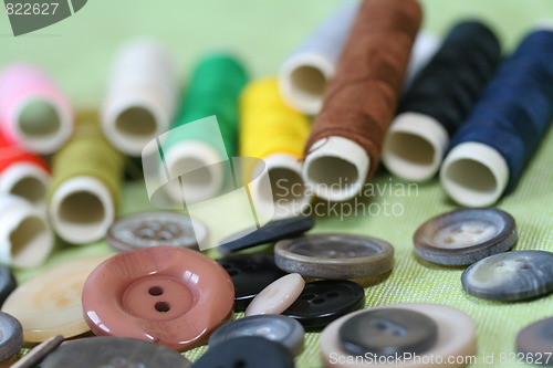 Image of Buttons and thread