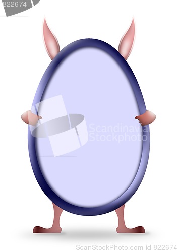 Image of Easter rabbit frame