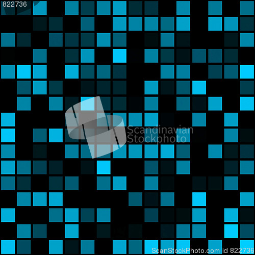 Image of Funky Blue Pixels