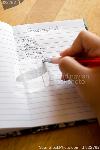 Image of Grocery Shopping List