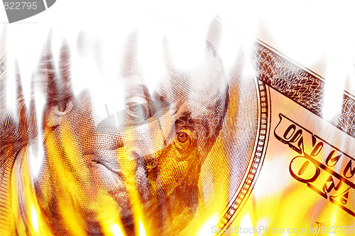 Image of Money Ablaze in Flames