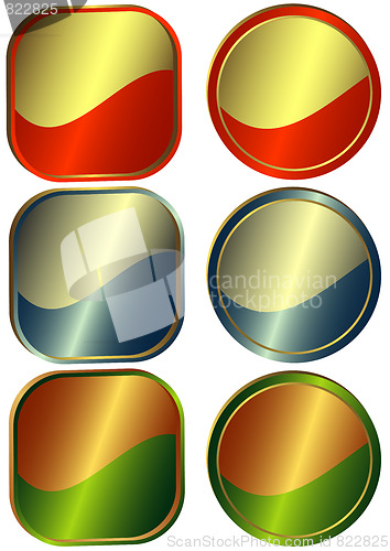 Image of Set Of Round And Square Counters