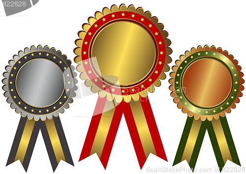 Image of Gold, Silver And Bronze Awards