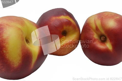 Image of Closeup of three nectarine
