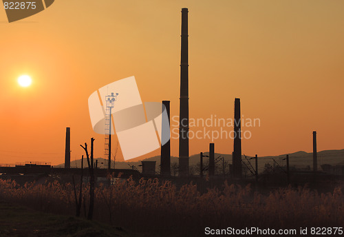 Image of Industrial sunset