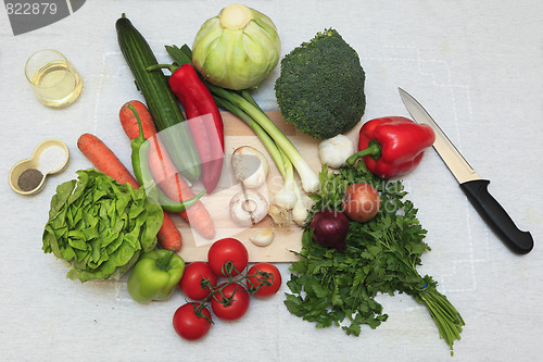 Image of Salad ingredients