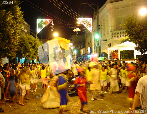 Image of carnival in a small city in RIo de Janeiro