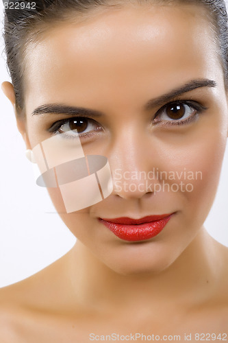 Image of Beautiful young woman face
