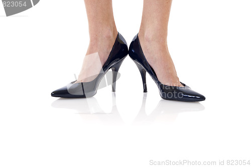 Image of black high heels