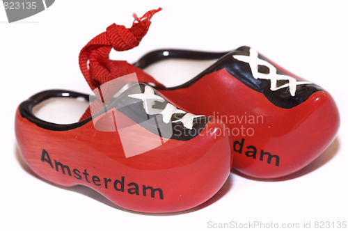 Image of red holland shoes