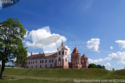 Image of Landscape view to castle