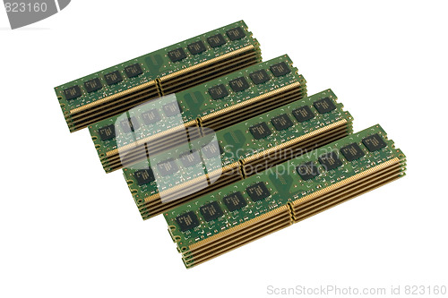 Image of 4 column of computer memory modules 2