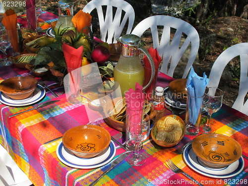 Image of Colorful picnic