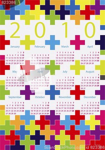 Image of Cross calendar for 2010