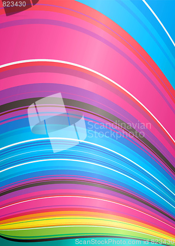 Image of abstract rainbow ridge