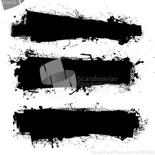 Image of black ink banner