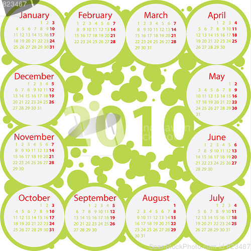 Image of Green calendar