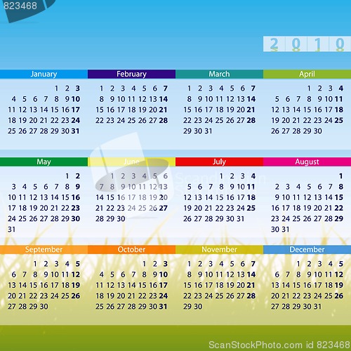 Image of Landscape calendar