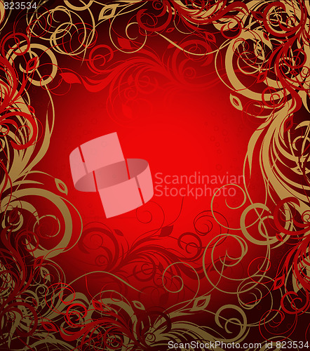 Image of Vector floral background