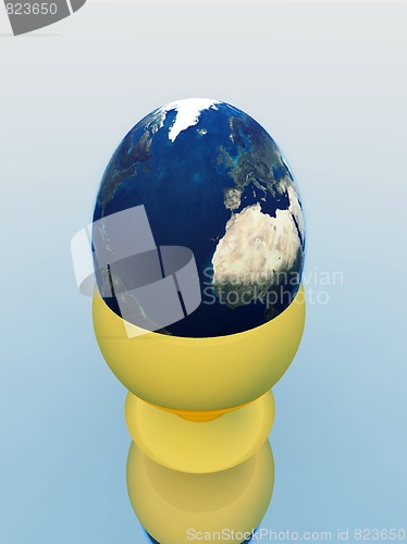 Image of Egg World In Egg Cup