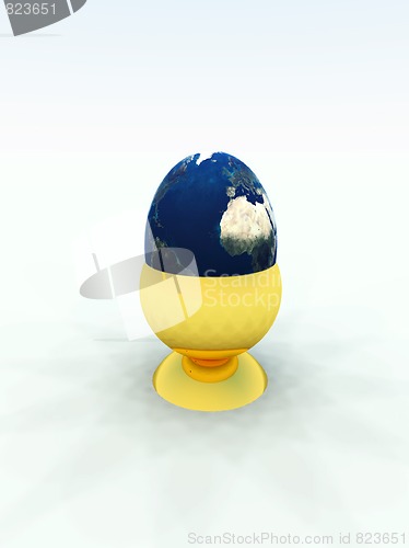 Image of Egg World In Egg Cup