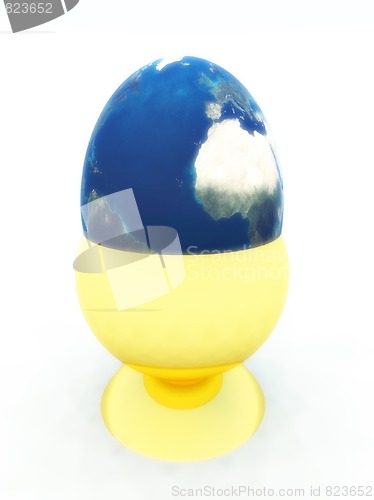 Image of Egg World In Egg Cup