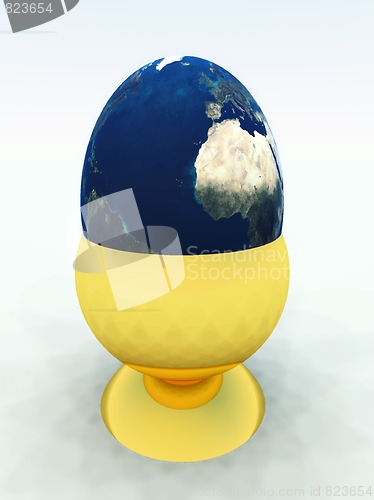 Image of Egg World In Egg Cup