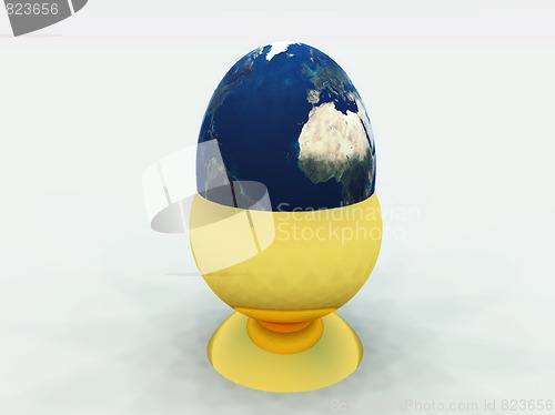 Image of Egg World In Egg Cup