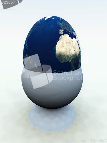 Image of Egg World In Egg Cup