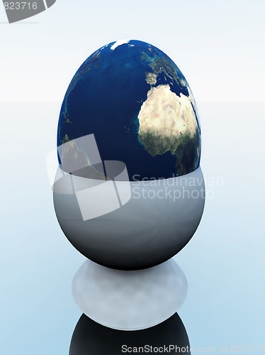 Image of Egg World In Egg Cup