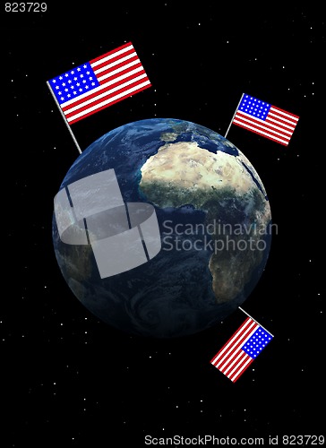 Image of America rules the world