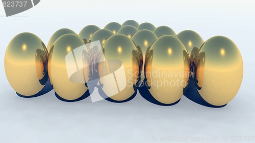 Image of Golden Easter Eggs