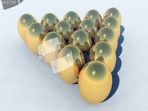 Image of Golden Easter Eggs