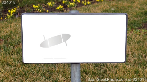 Image of Blank sign