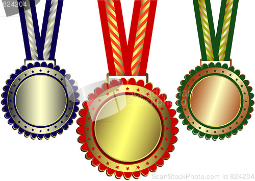 Image of Gold, silver and bronze awards 