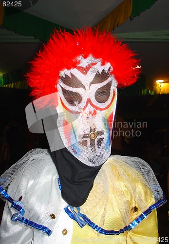 Image of Pierrot in carnival in Brazil
