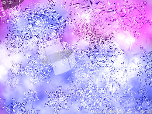 Image of Snowflakes background