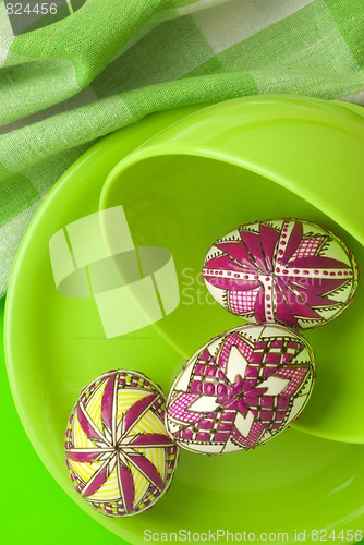 Image of Easter eggs still-life