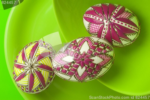 Image of Easter eggs still-life