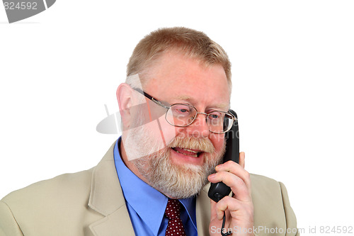 Image of Businessman calling