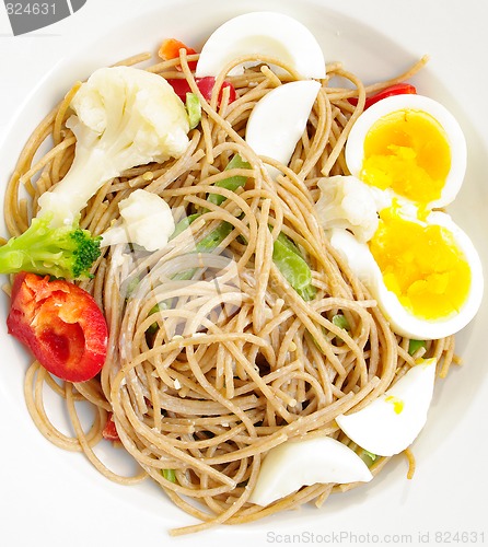 Image of delicious pasta dinner