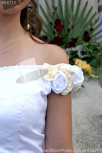 Image of bride in wedding dress