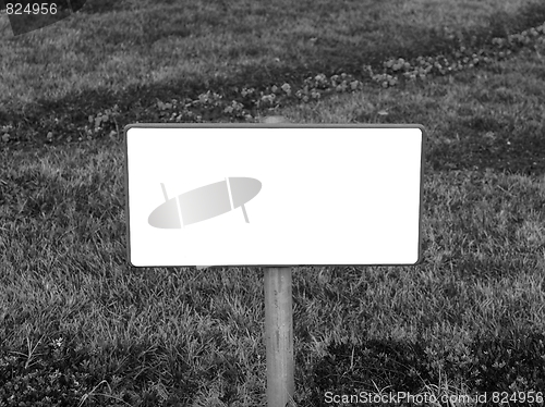 Image of Blank sign