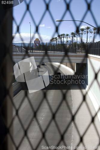 Image of Highway Behind the Fences in Las Vegas