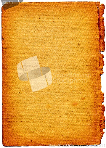 Image of Old textured paper with tattered edge