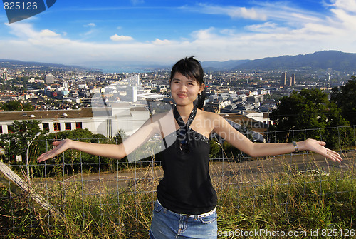 Image of young asian presenting zurich