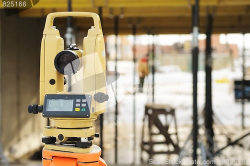 Image of construction equipment theodolite